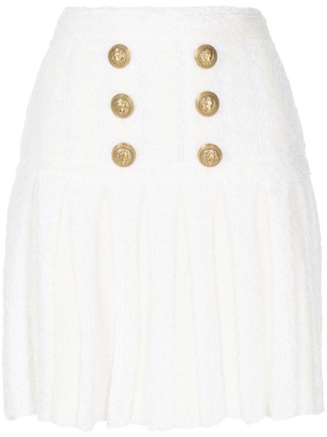 

Balmain юбка мини со складками, белый