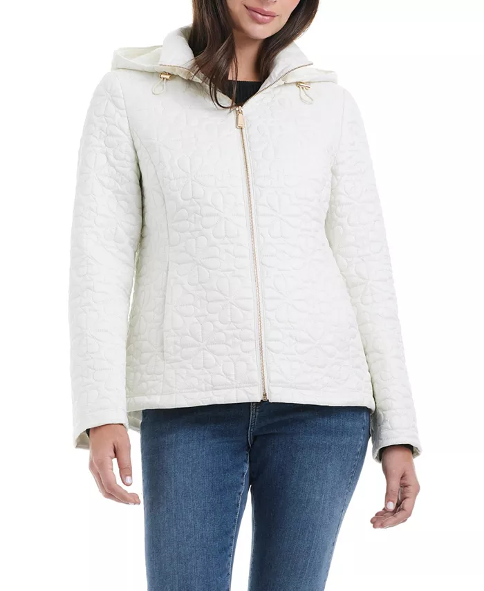 

Женская короткая куртка Spade Flower Quilt kate spade new york, коричневый/бежевый