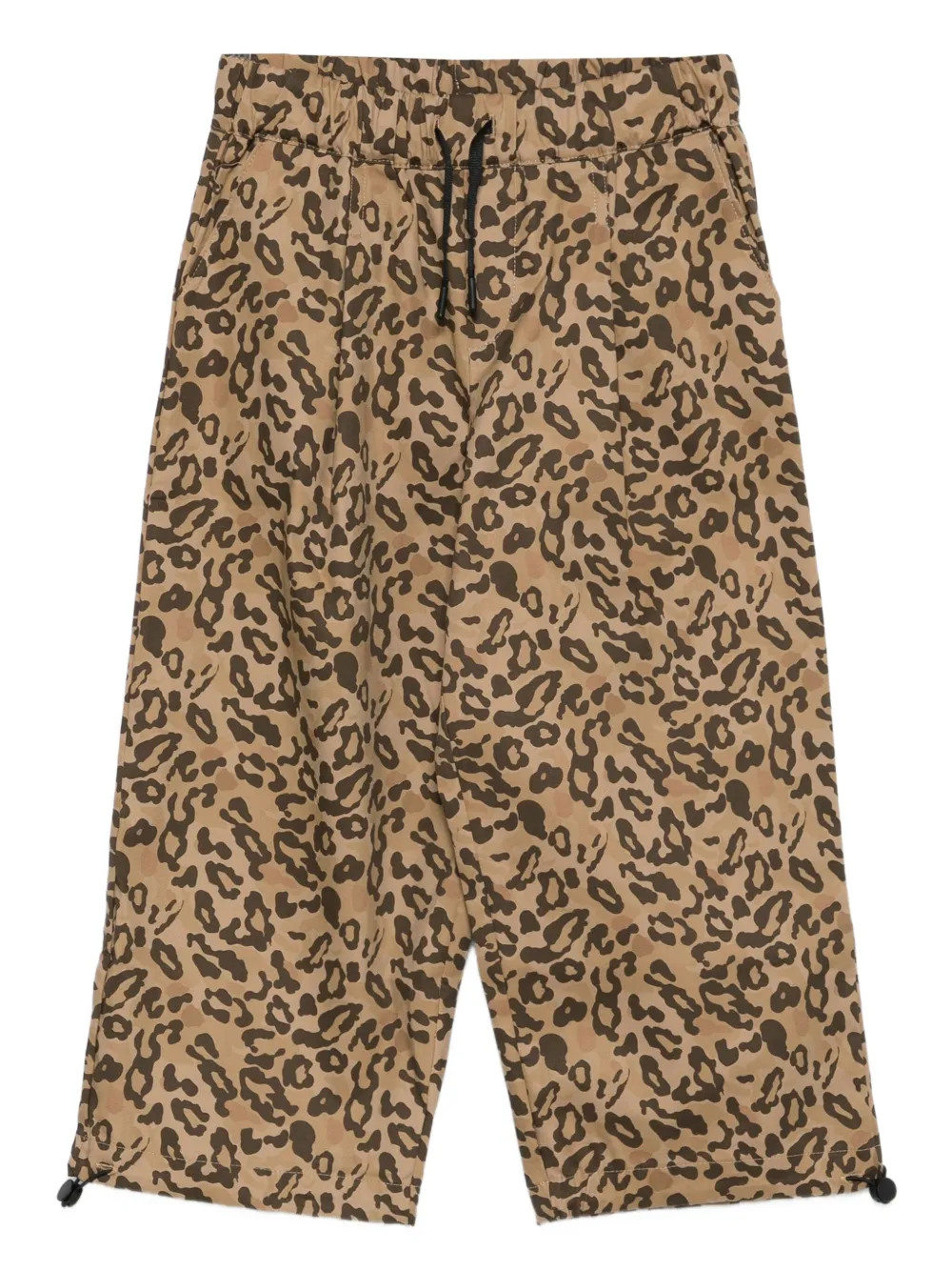 

Брюки на завязках с леопардовым принтом MSGM Kids, коричневый