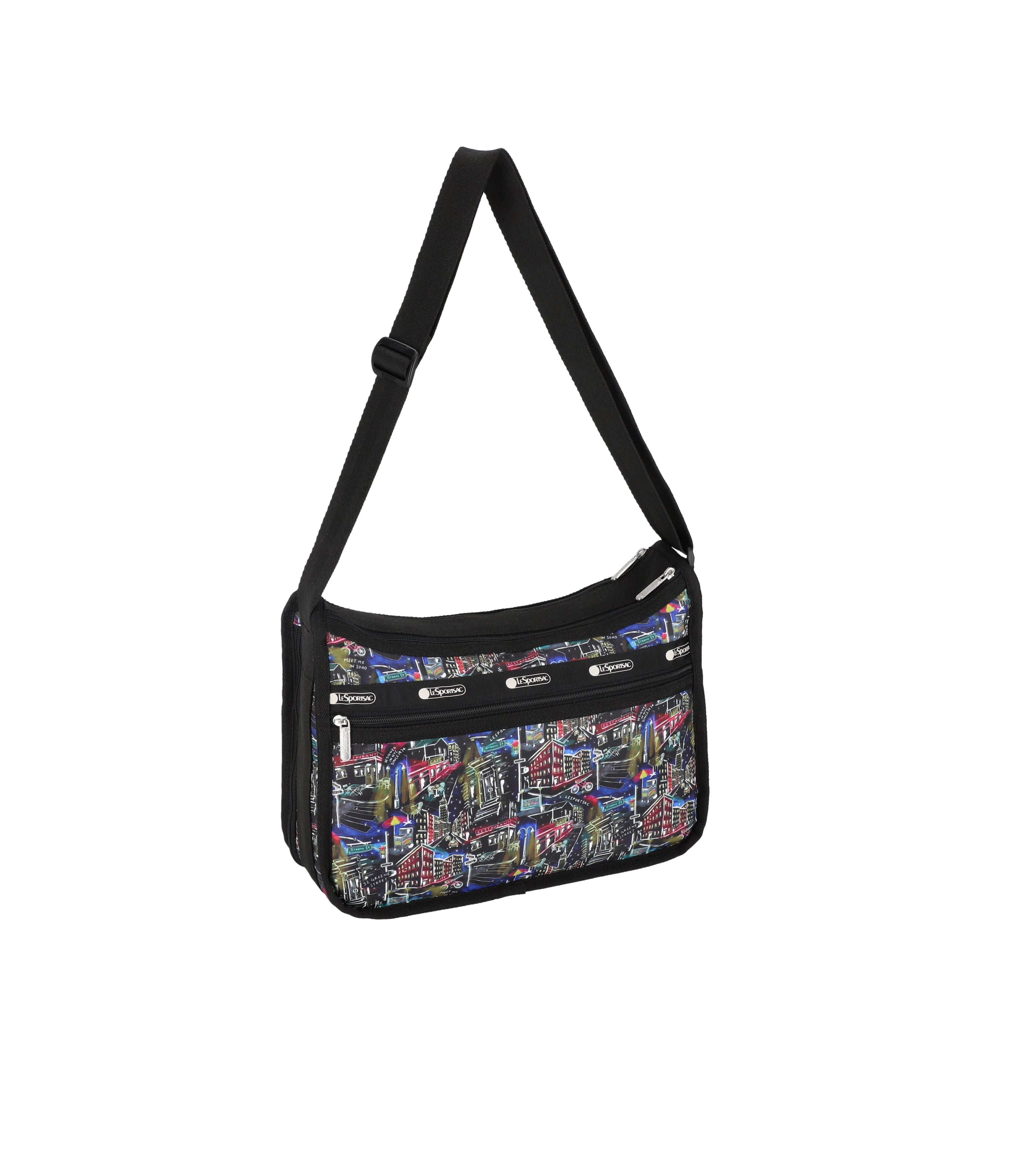 

Роскошная повседневная сумка LeSportsac, цвет nyc winter black print, Черный, Роскошная повседневная сумка LeSportsac, цвет nyc winter black print