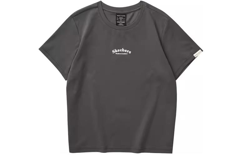 

Футболка с коротким рукавом женская Forged Iron Gray Skechers