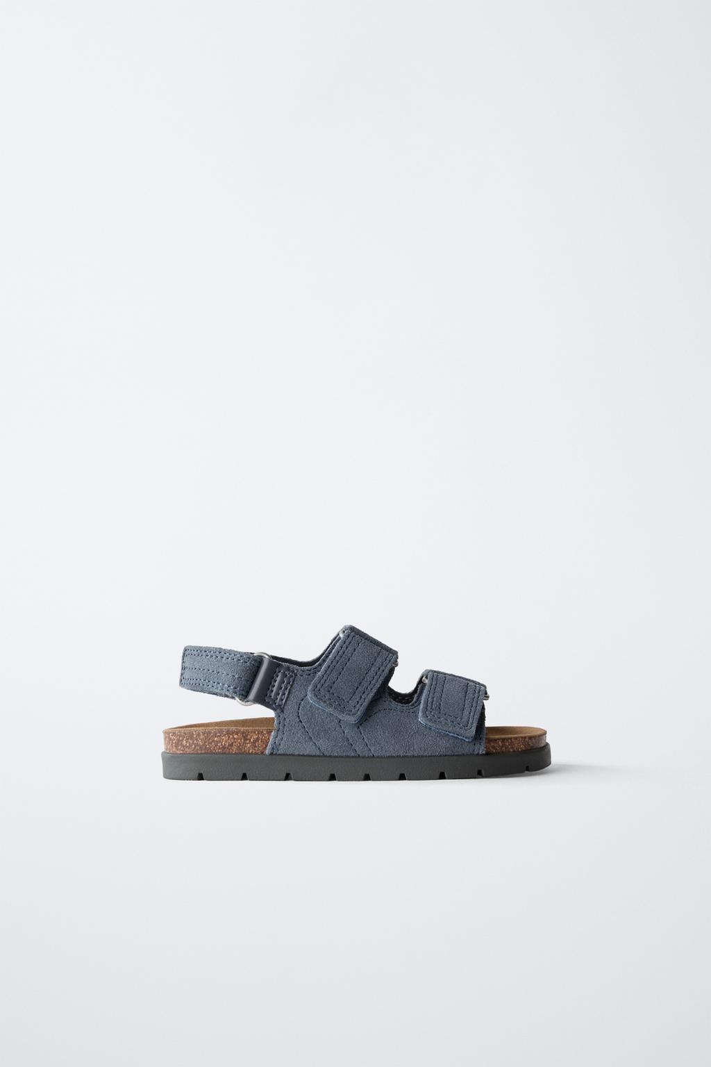 

Кожаные сандалии ZARA, синий