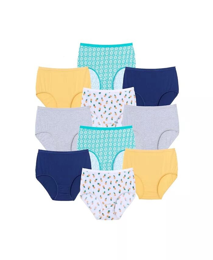 

Хлопковые трусы больших размеров, упаковка из 10 шт Comfort Choice, желтый