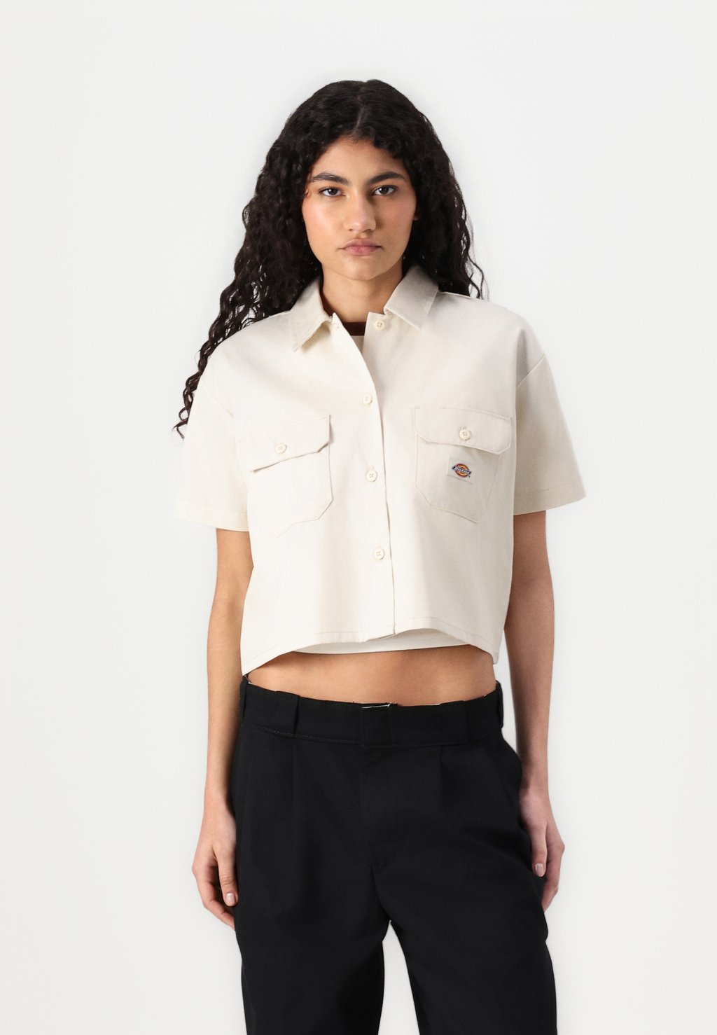 

Блузка на пуговицах WORK SHIRT CROPPED Dickies, бежевый