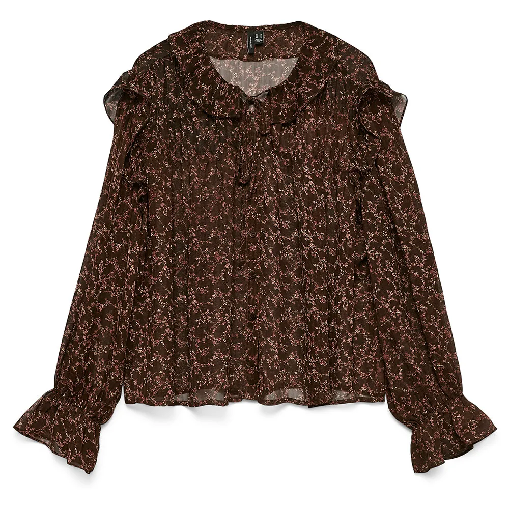 

Рубашка с длинным рукавом Vero Moda Petra, коричневый