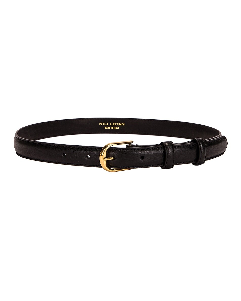 

Ремень Jane Belt Nili Lotan, цвет Black & Shiny Brass