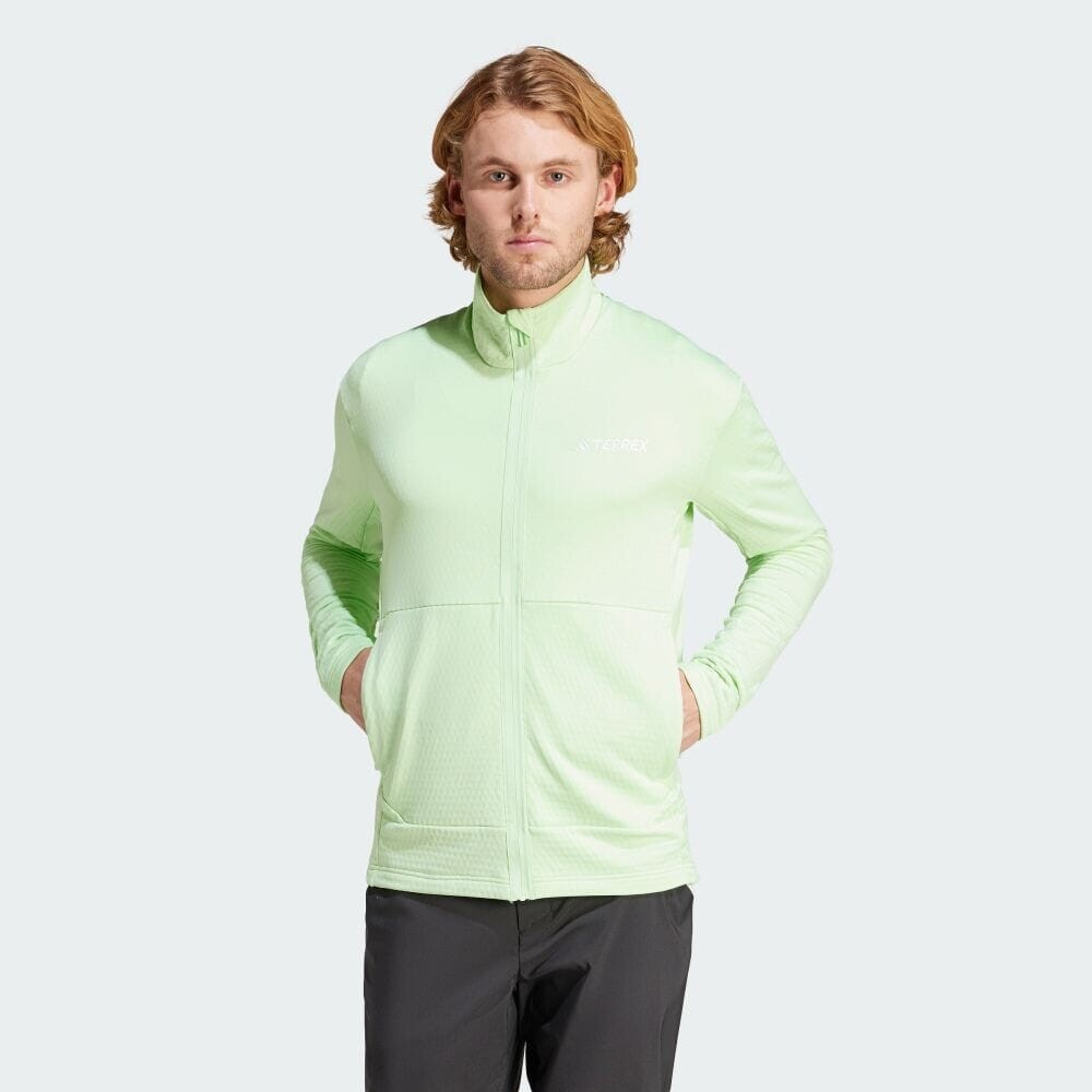 

Флис Adidas M TERREX MULTI LIGHT FLOSS JACKET, цвет Semi-Green Spark