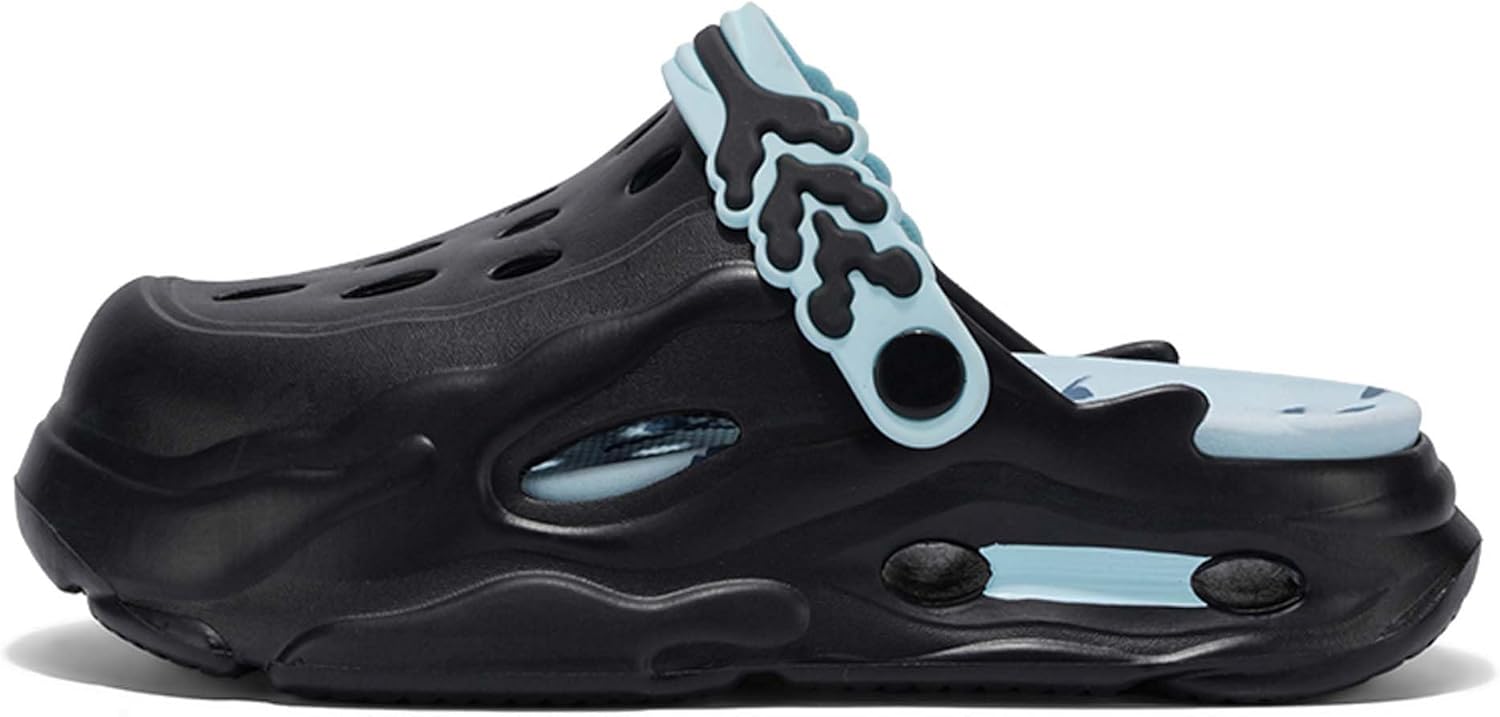 

Модные мужские сандалии, простая повседневная обувь, водонепроницаемая обувь, перфорированная обувь, кухонная обувь Generic, черный