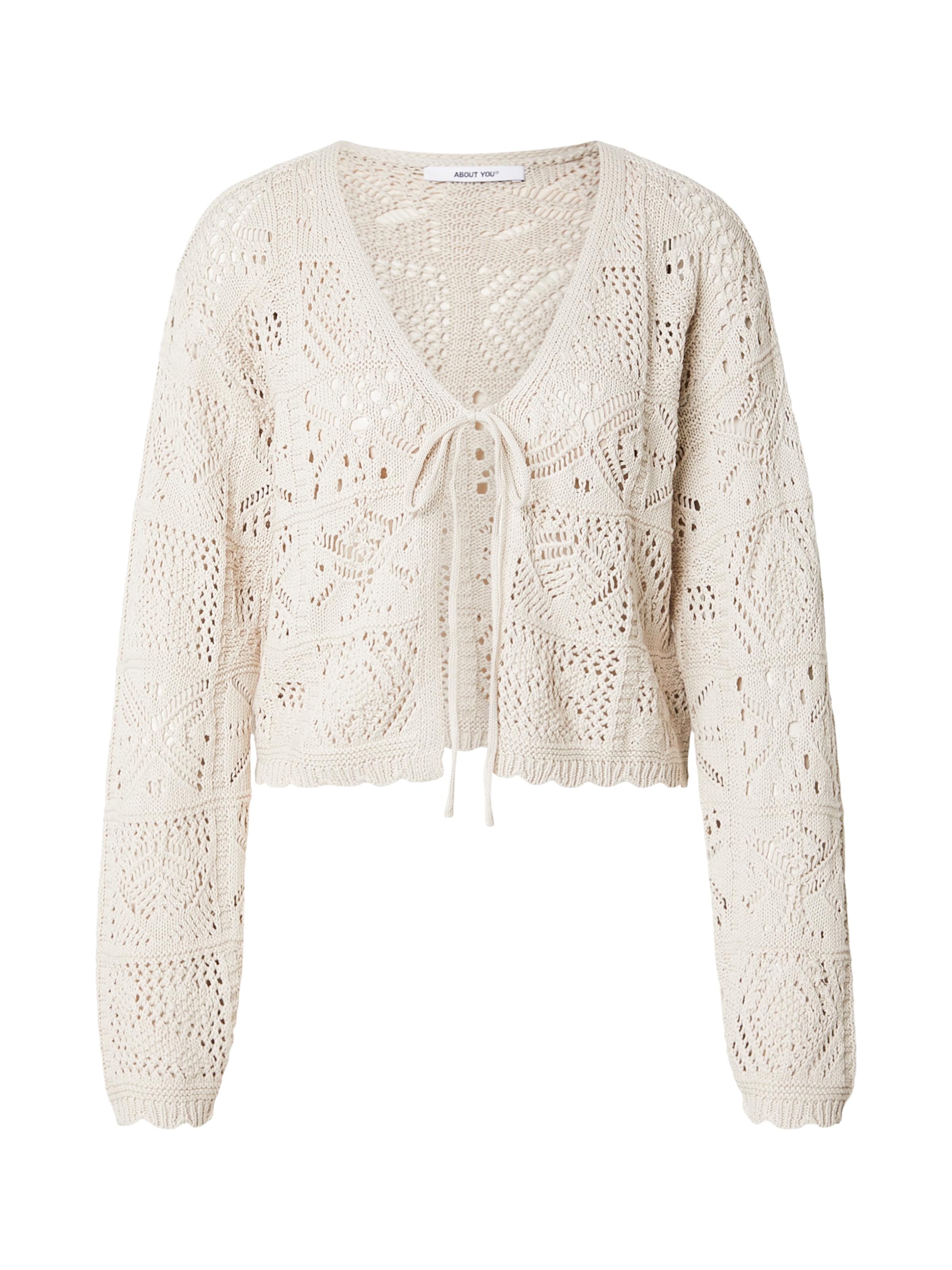 

ABOUT YOU Кардиган 'Tela' вязаный в цвете Off White