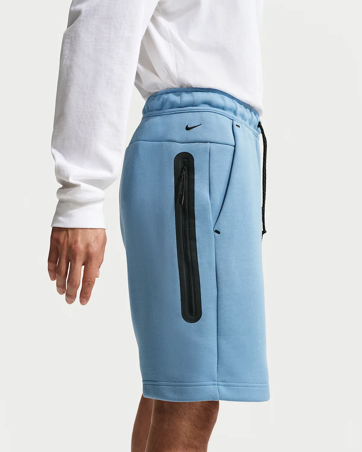 Мужские флисовые шорты Nike Tech, Work Blue/Black — фото 3