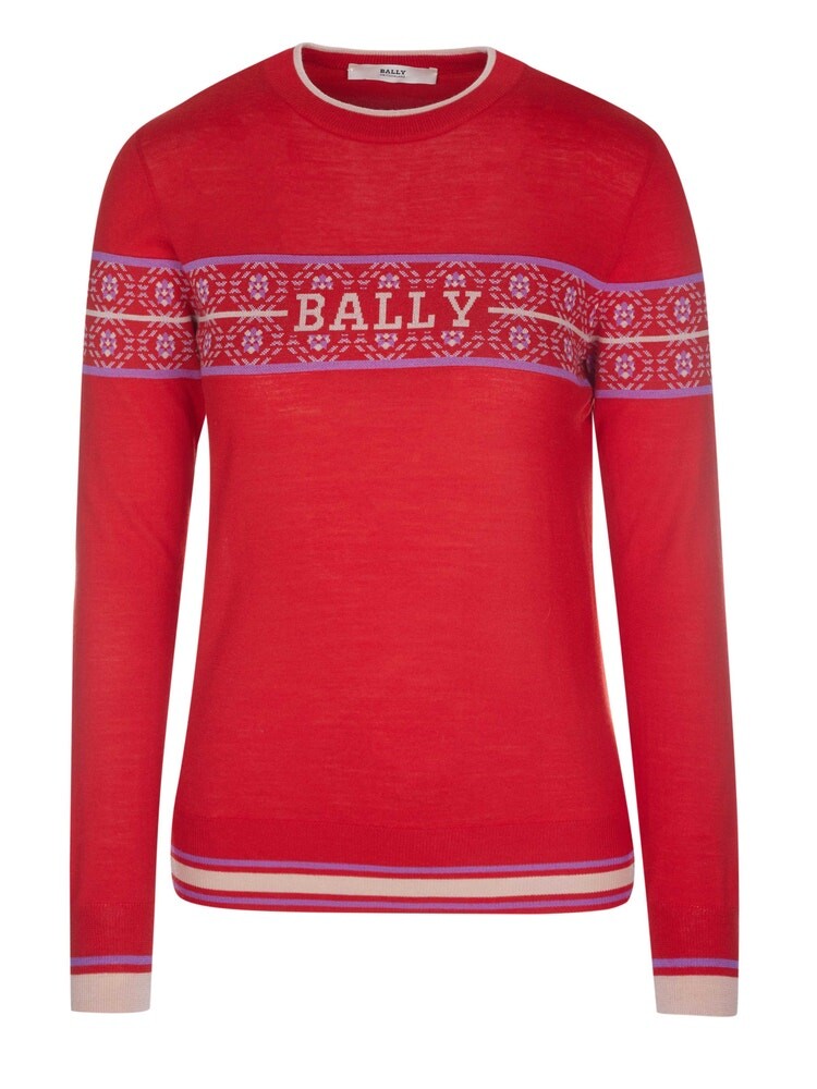 

Пуловер Bally, красный