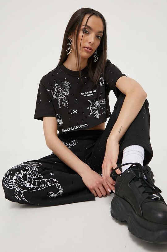 

Хлопковая футболка Sixth June, черный