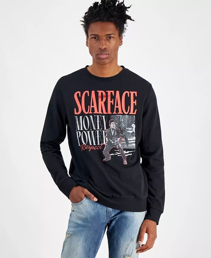 

Мужская флисовая толстовка Scarface Miami Regular-Fit с принтом Hybrid, черный