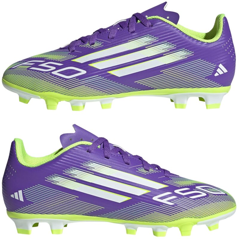 Футбольные бутсы для игры на траве f50 club fg/mg kids Adidas, мультиколор — фото 4