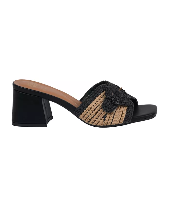 Женские босоножки Liza на устойчивом каблуке GC Shoes, черный — фото 2