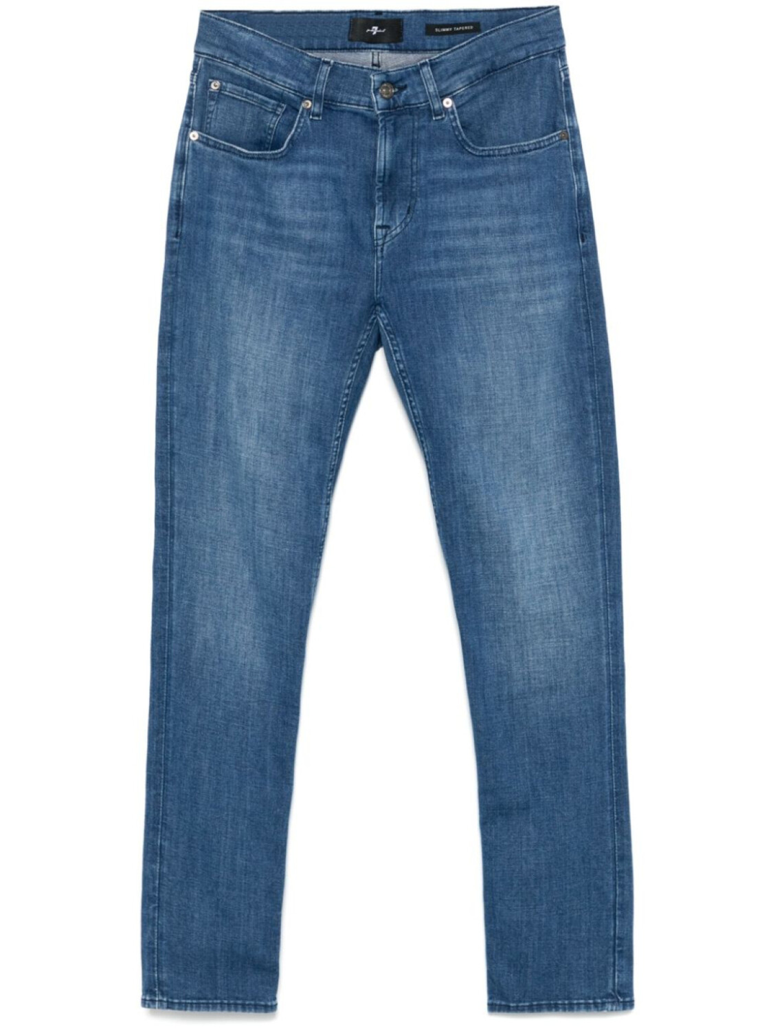 

7 For All Mankind зауженные джинсы Slimmy, синий