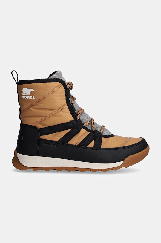 Зимние ботинки женские Sorel Whitney II Plus Lace WP стеганые, черно-коричневый — фото 2