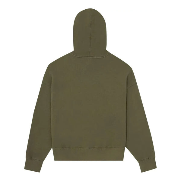 Толстовка ss21 bear hoodie 'military brown' Palm Angels, зеленый — фото 2