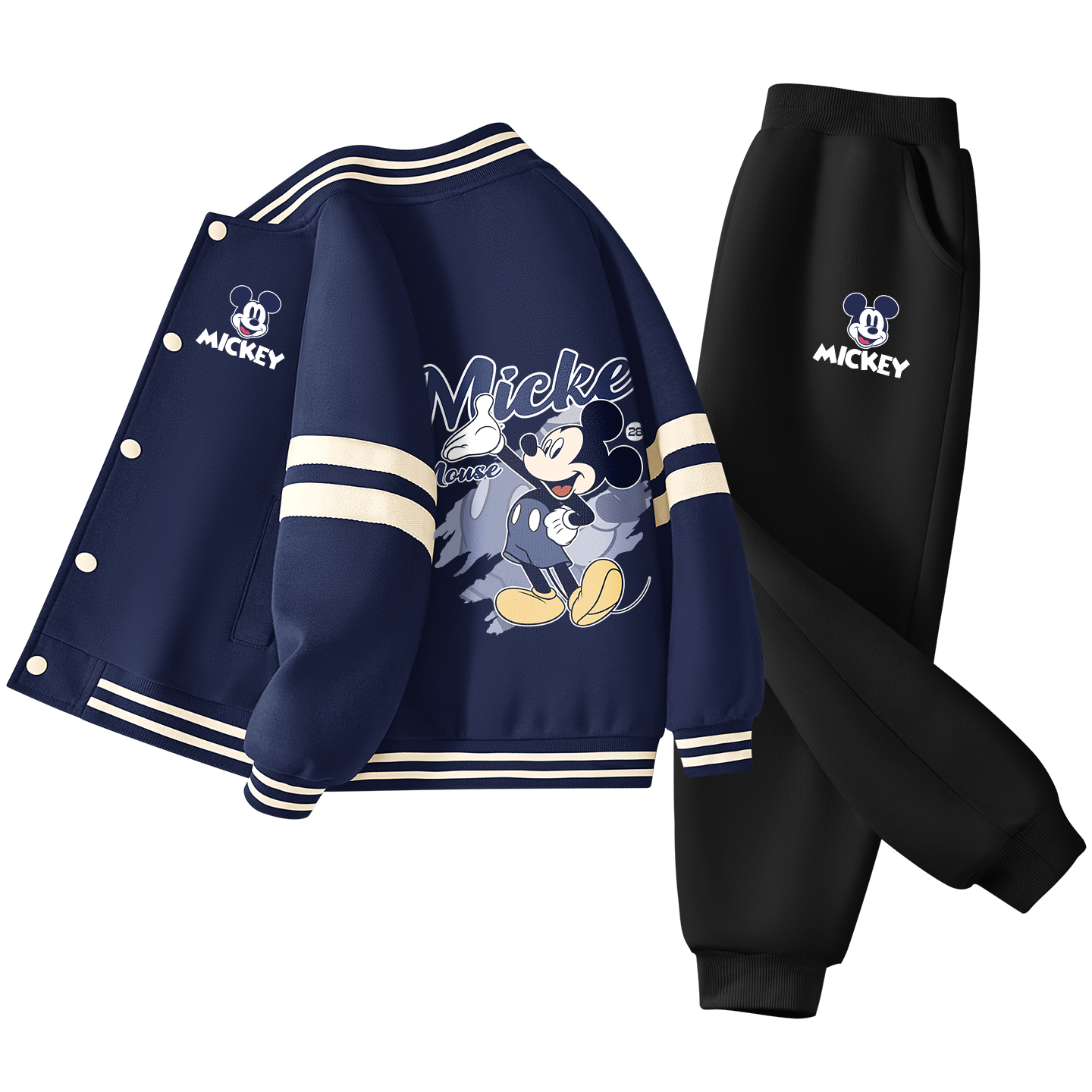 

Детская повседневная спортивная одежда Disney, черный