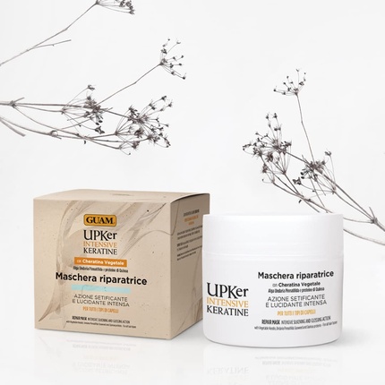 Upker Intensive Keratin Repairing Hair Mask с растительным кератином Guam — фото 2