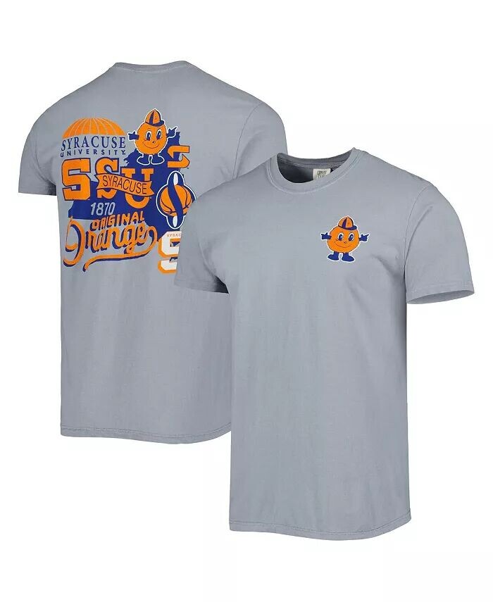 

Мужская графитовая футболка Syracuse Orange Vault State Comfort Image One, серый