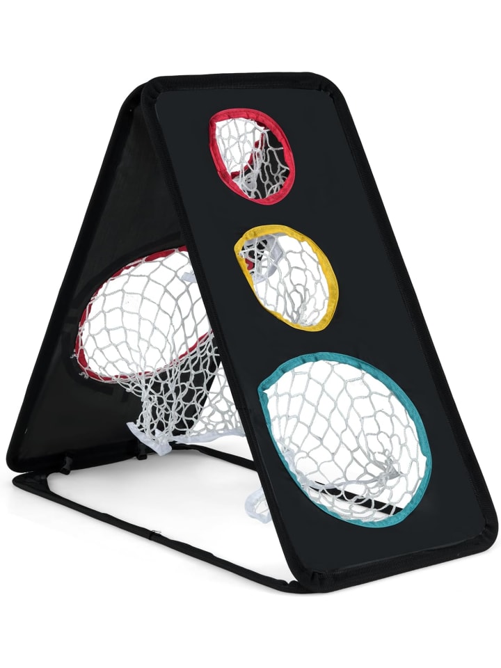 

COSTWAY Двусторонняя сетка для отработки ударов в гольфе, черная