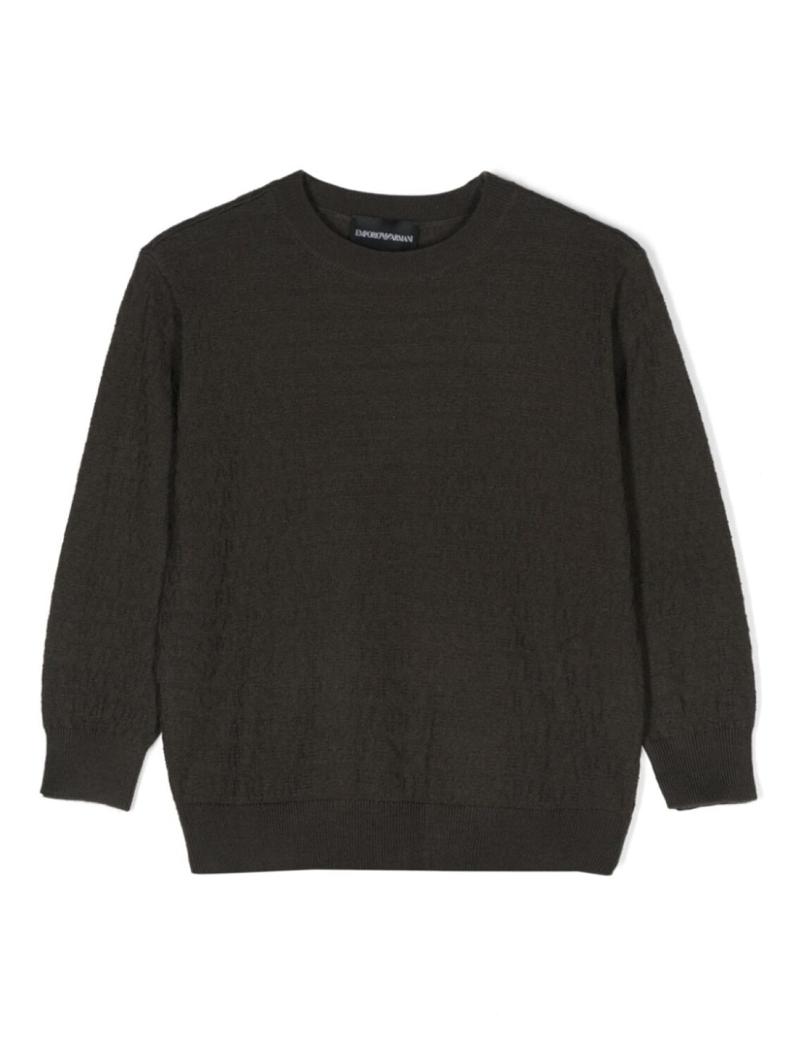 

Emporio Armani Kids джемпер вязки интарсия с логотипом, зеленый