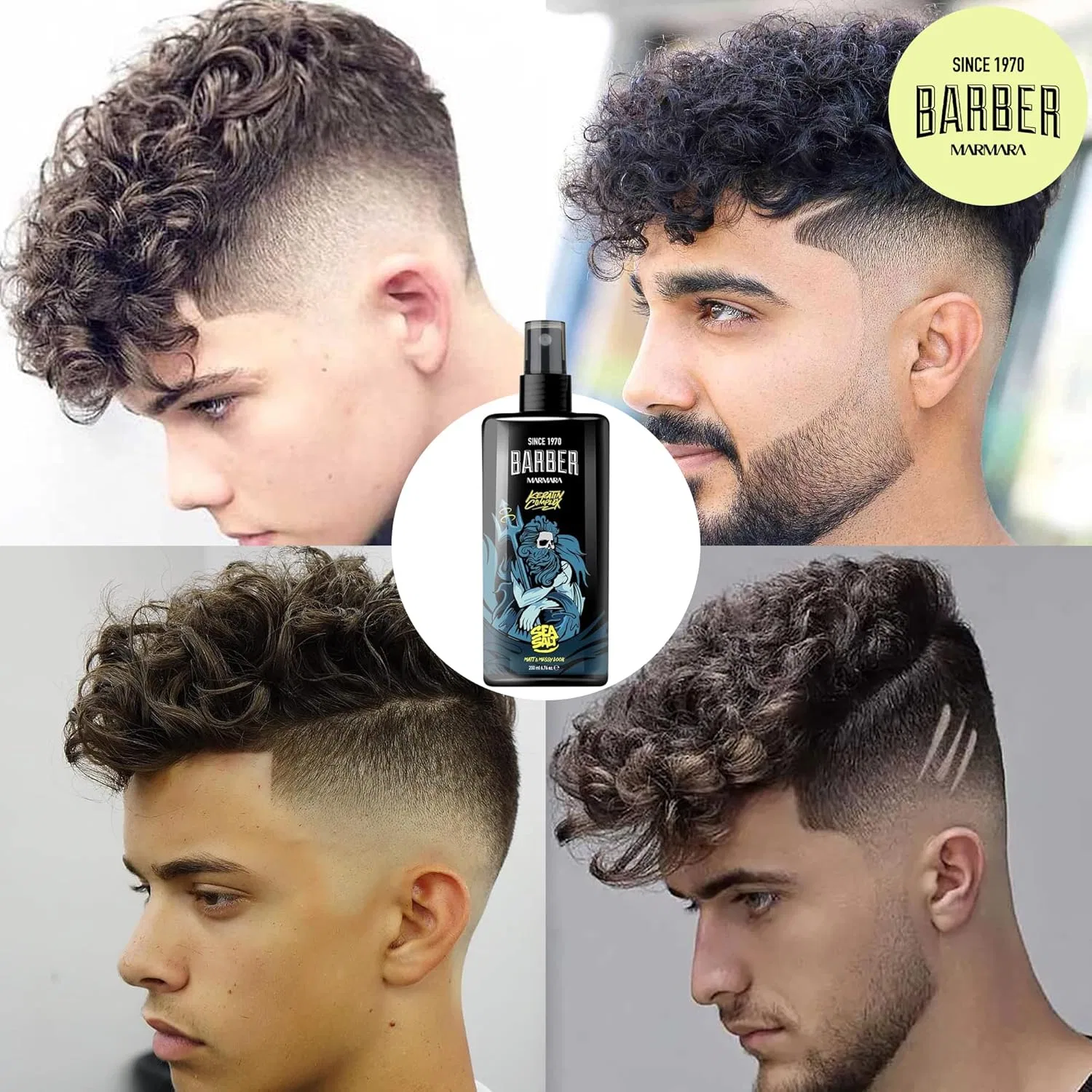 Солевой спрей для волос «Hair Salt Spray» 200 мл от BARBER MARMARA Barber Marmara — фото 3