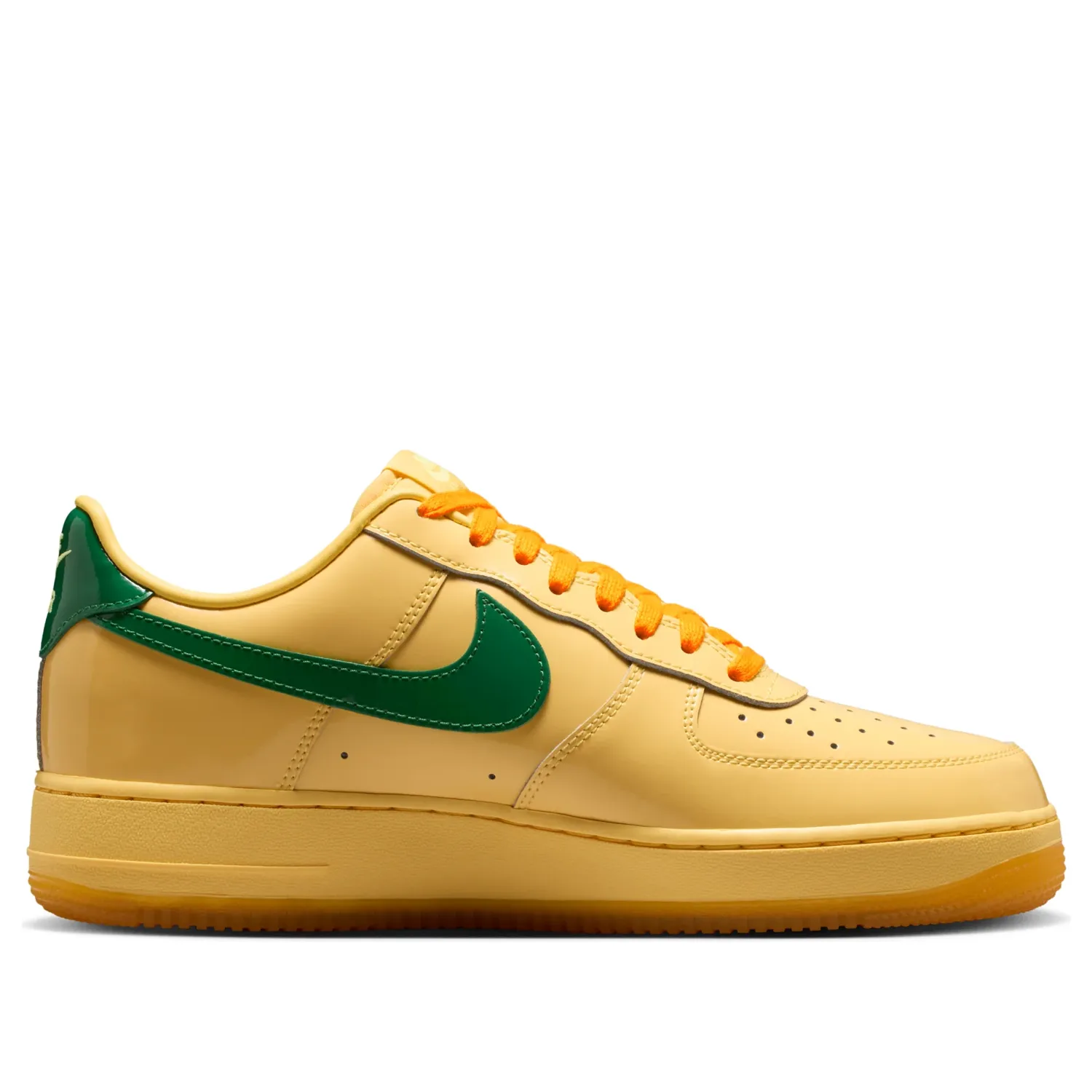 Кроссовки Nike Air Force 1 Low 'Topaz Gold Pine Green Patent' — фото 2