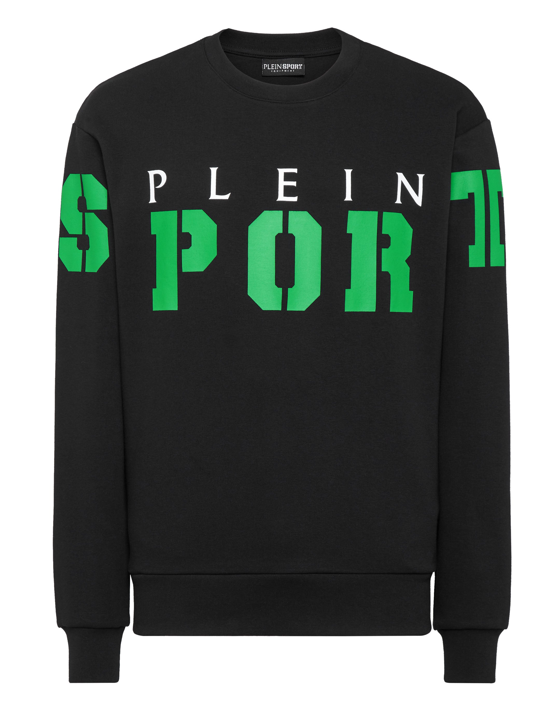 

Толстовка LS PLEIN SPORT, цвет black+green fluo