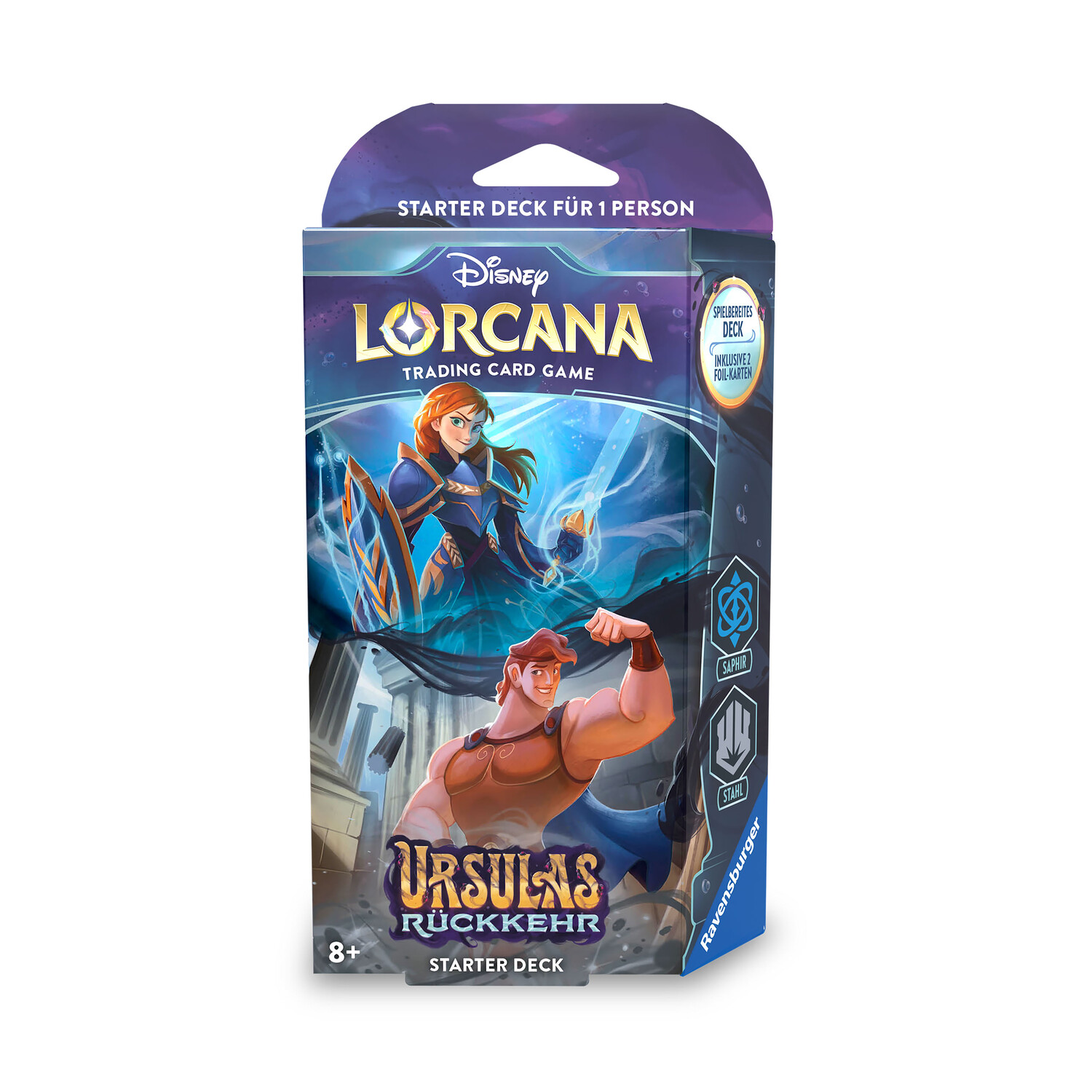 

Стартовый набор Disney Lorcana Sapphire and Steel — Коллекционная карточная игра Возвращение Урсулы