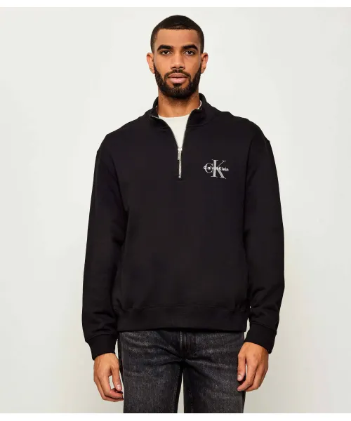 

Махровая толстовка Loose fit Calvin Klein Jeans, черный