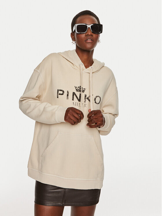 

Толстовка regular fit Pinko, бежевый