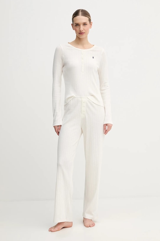 

Хлопковая пижама Polo Ralph Lauren, бежевый