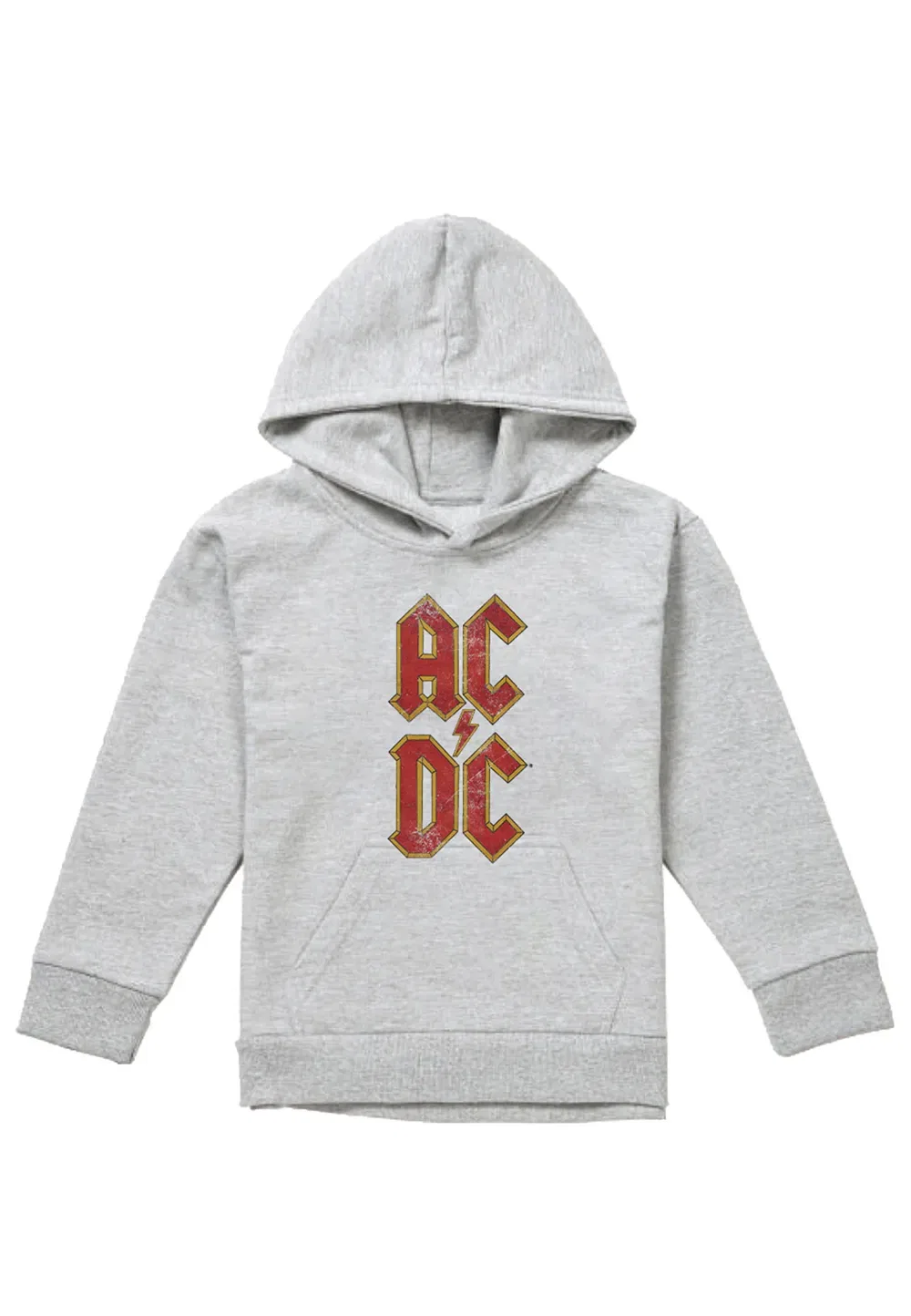 Детская худи ACDC Stack Logo Ac/Dc, серый — фото 4
