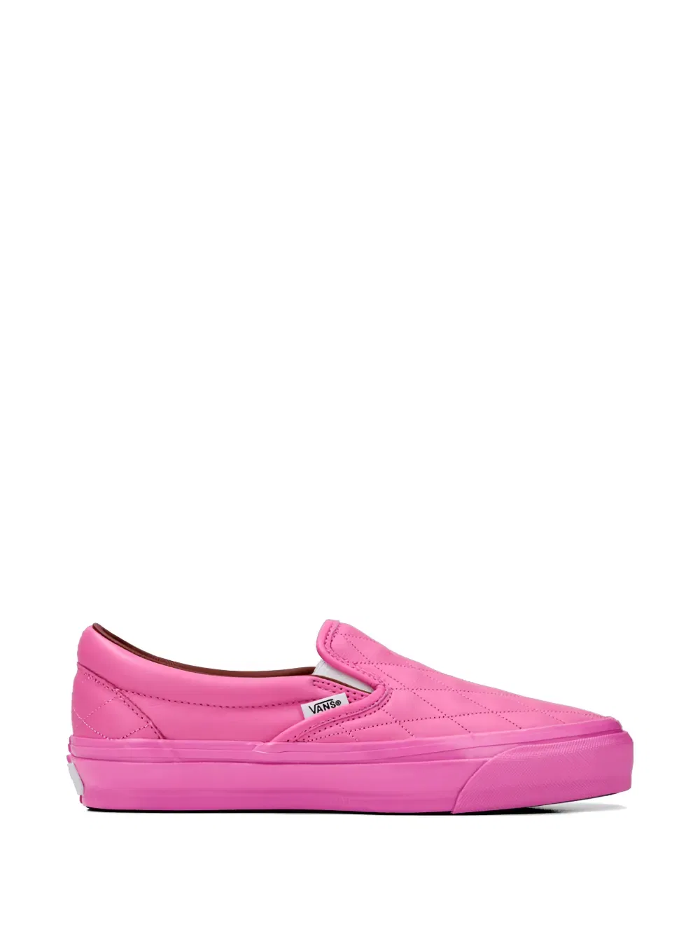 Кроссовки Lx classic slip-on 98 quilted leather Vans, розовый