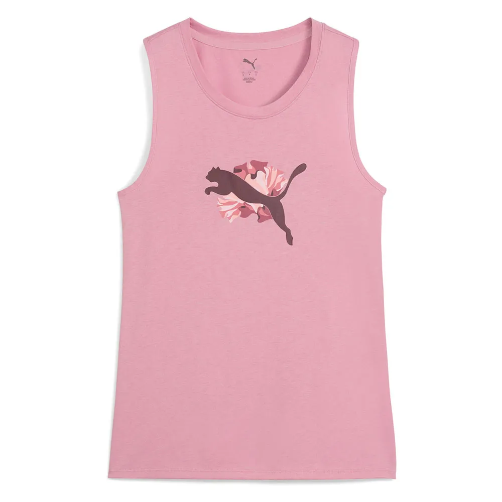 

Футболка без рукавов спортивная Puma Floral Ribbon Graphic, розовый