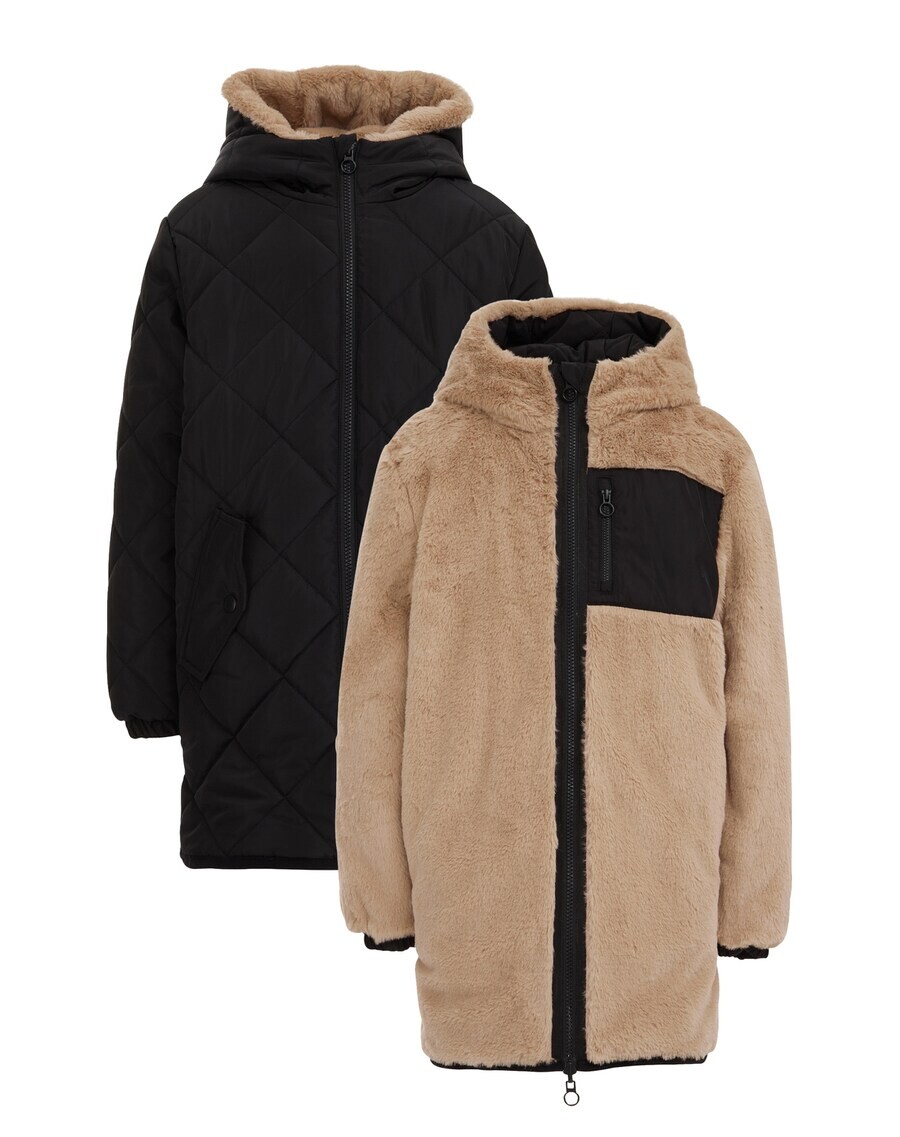 

Куртка WE Fashion Winter, бежевый/черный