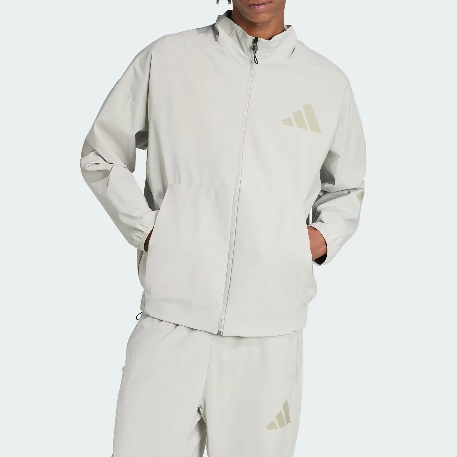 Adidas Курка серии True Healing для мужчин, Metallic Gray/Leather Gray — фото 2