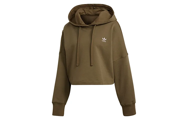 Adidas Originals Толстовка с капюшоном унисекс оливкового цвета