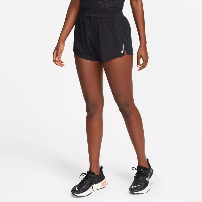 Женские беговые шорты Nike AeroSwift Dri-FIT ADV со средней посадкой 3 дюйма, черный — фото 3