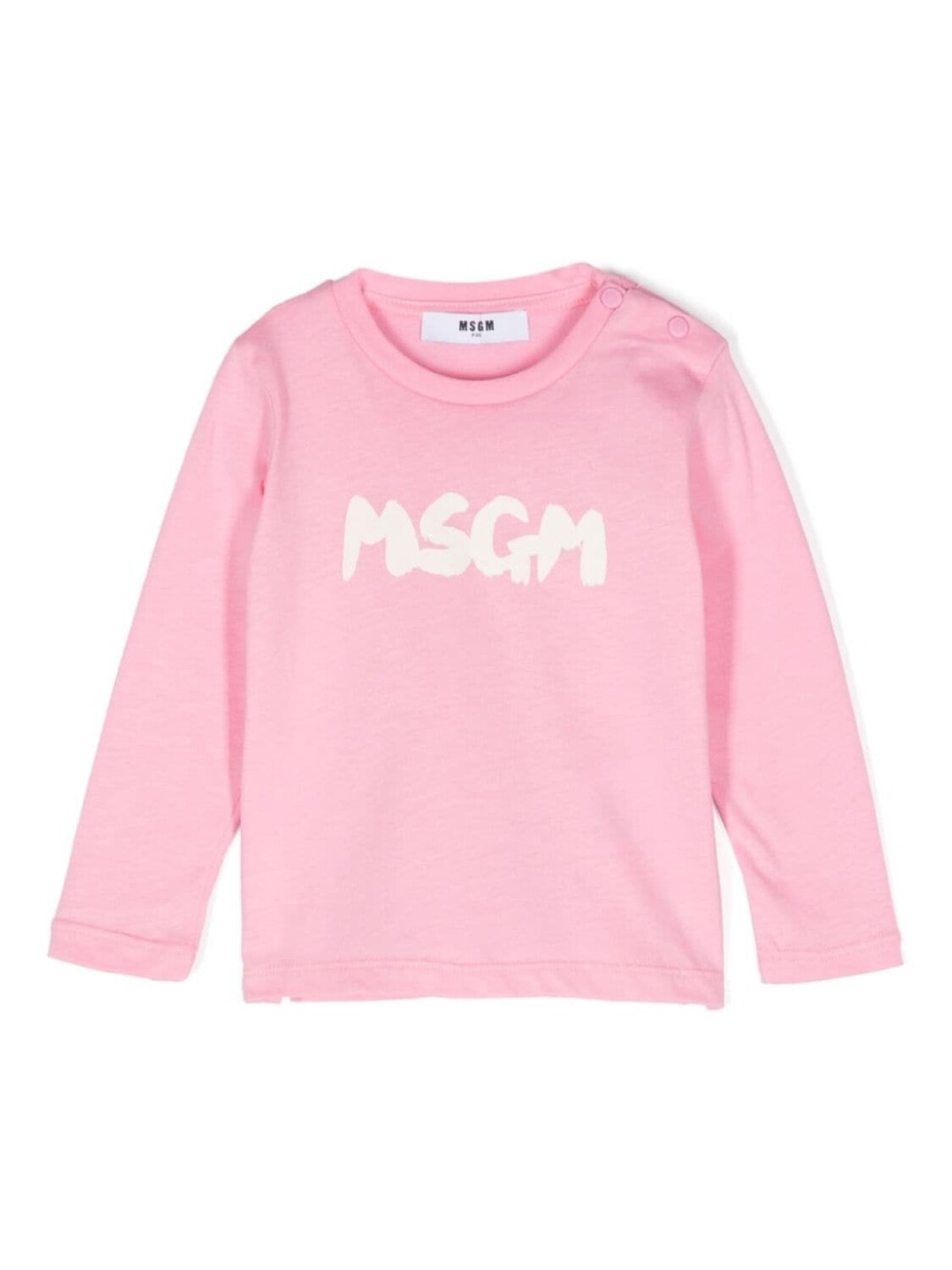 

MSGM Kids футболка с логотипом, розовый