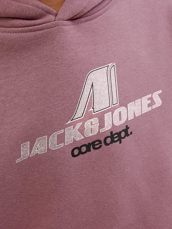 JACK & JONES Junior Худи с изображением животного фиолетового цвета — фото 4