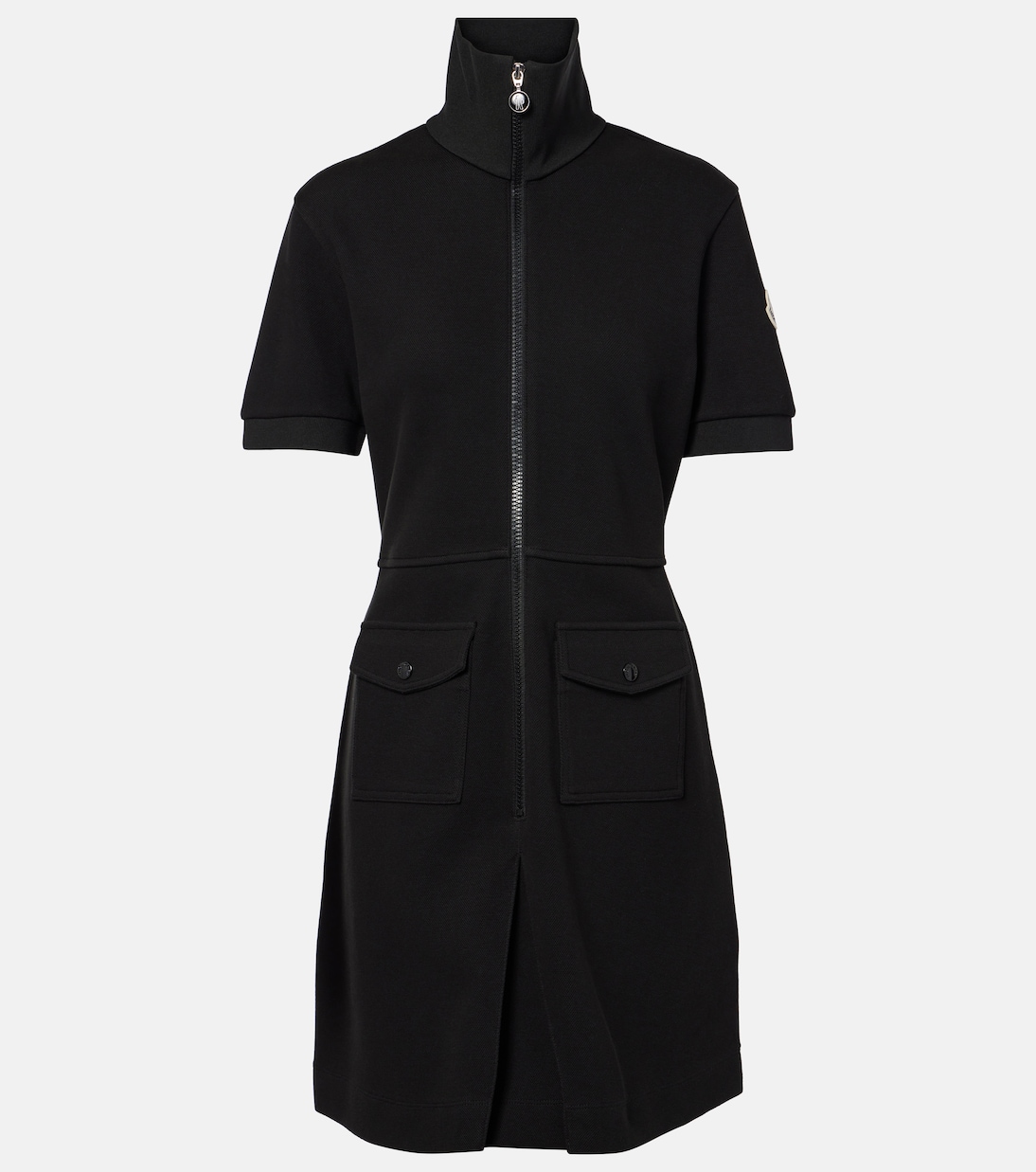 

Мини-платье из хлопковой смеси Moncler, 0 - Black