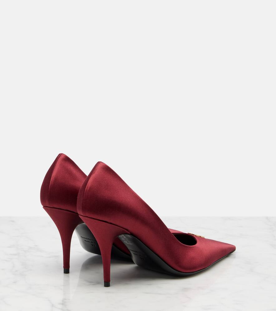 Туфли-лодочки Avenue 90 из сатина Balenciaga, D Burgundy/Gold — фото 2