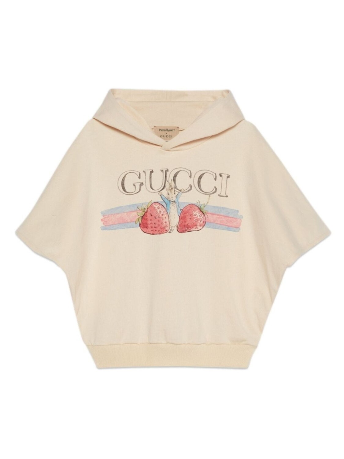 

Gucci Kids худи из коллаборации с Peter Rabbit™, нейтральный цвет