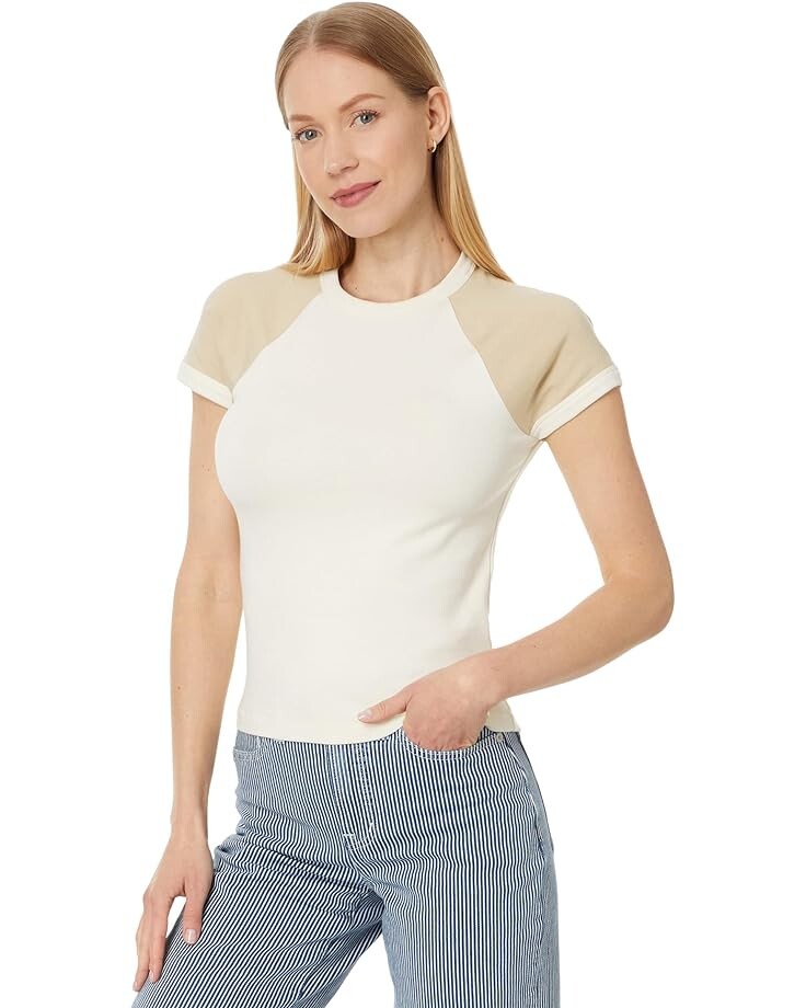

Футболка Madewell Raglan-Sleeve Baby, цвет Antique Cream