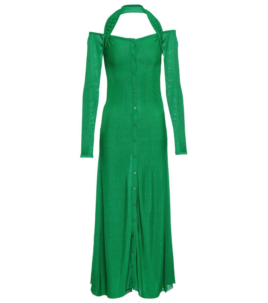 

Платье макси с открытыми плечами La Robe Lagoa Jacquemus, зеленый