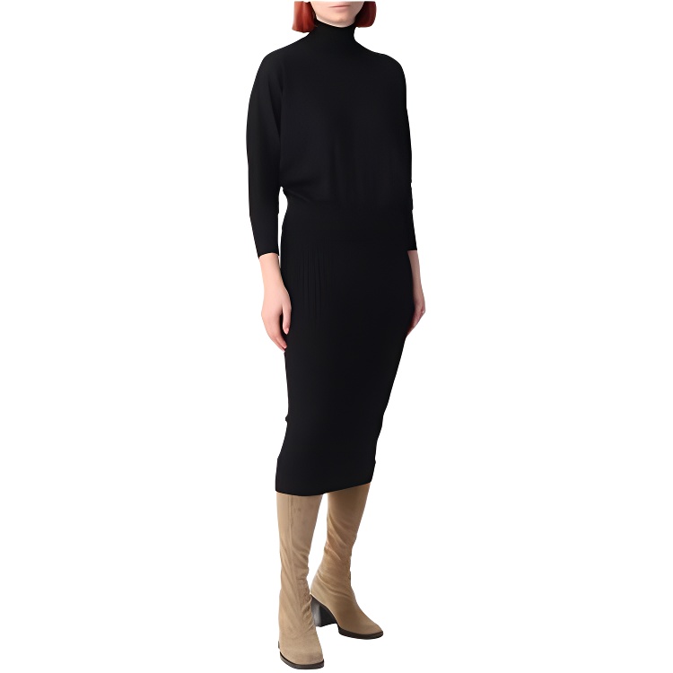 

MaxMara Studio Повседневная длинная юбка женская черная