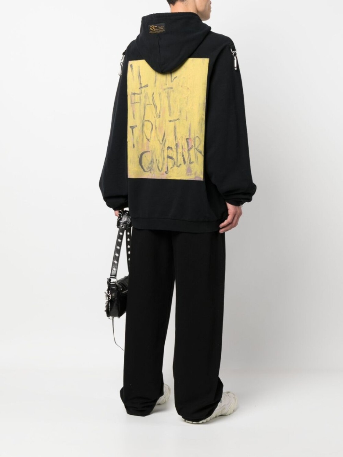 Худи с принтом Raf Simons, черный — фото 3